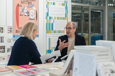 Christoph Niemann na Fakultě designu a umění Ladislava Sutnara. Foto: Kristína Nguyenová